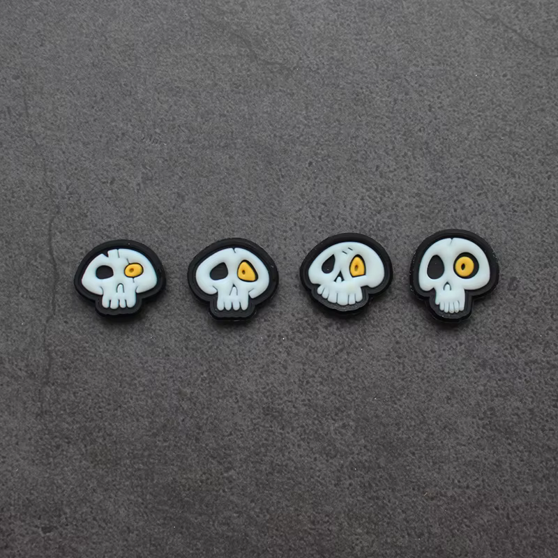 Parche PVC táctico cráneo luminoso con sistema MOLLE y velcro