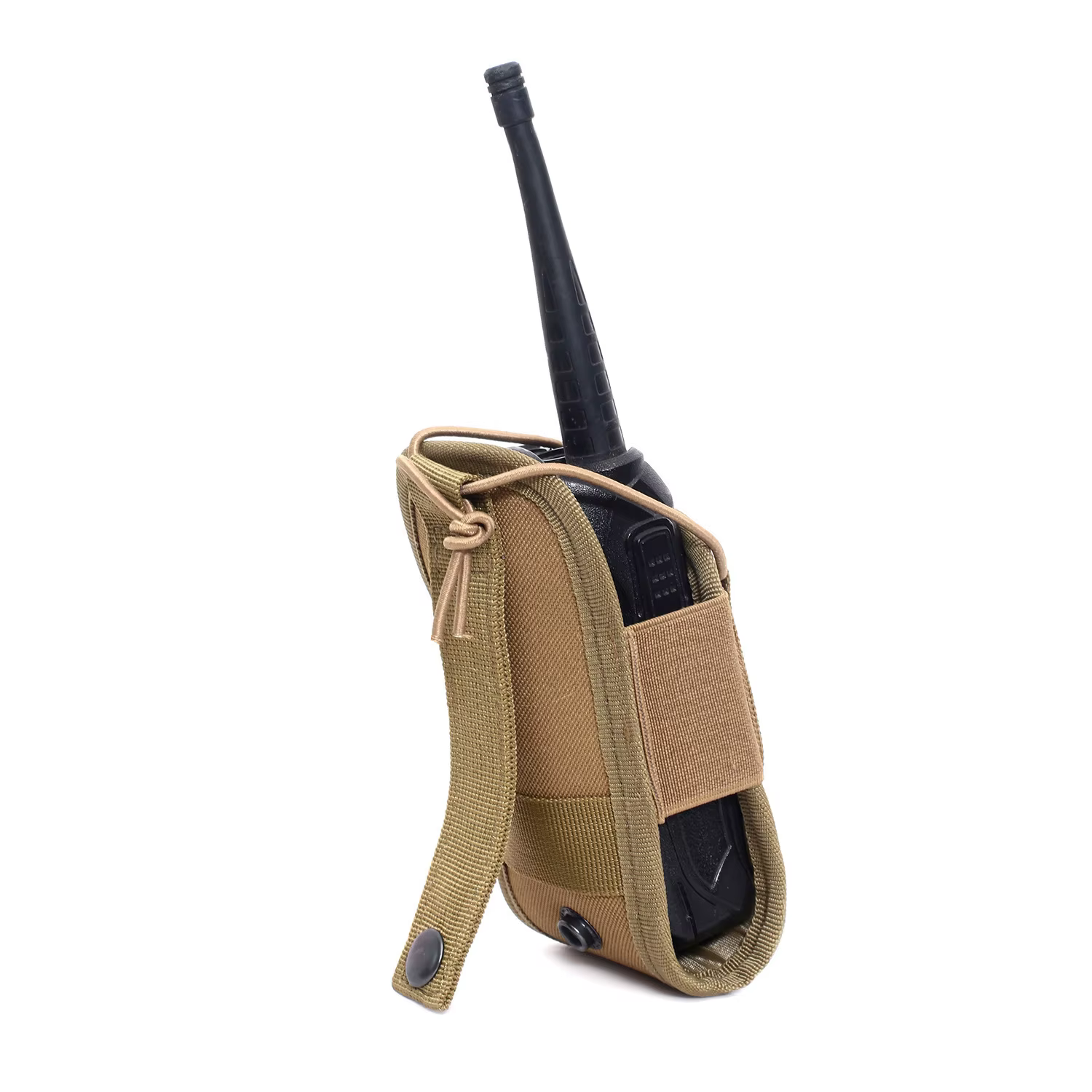 Funda MOLLE portaradio walkie con soporte intercomunicador - imagen 4