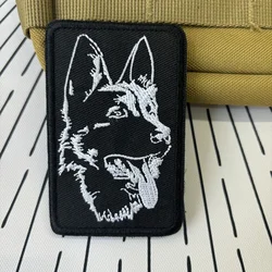 Parche bordado Pastor Alemán K9 – Táctico velcro para mochila o chaleco