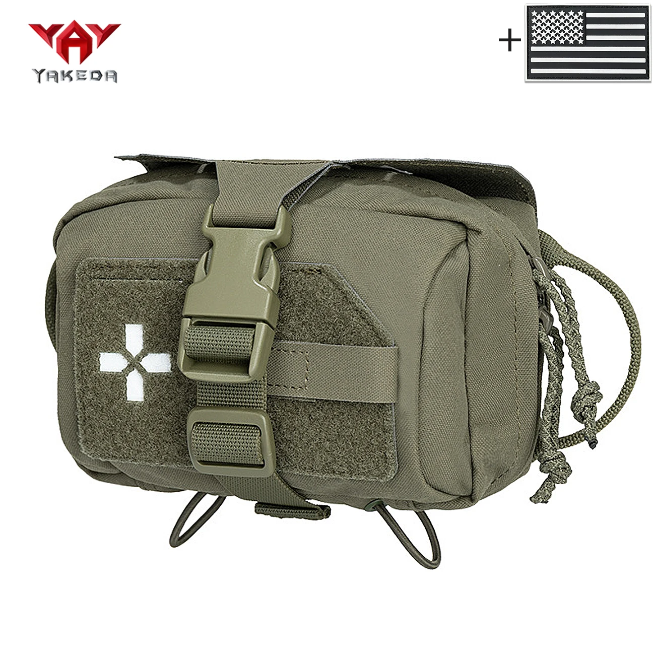 YAKEDA Cierre de liberación rápida para bolsas MOLLE resistentes - imagen 4