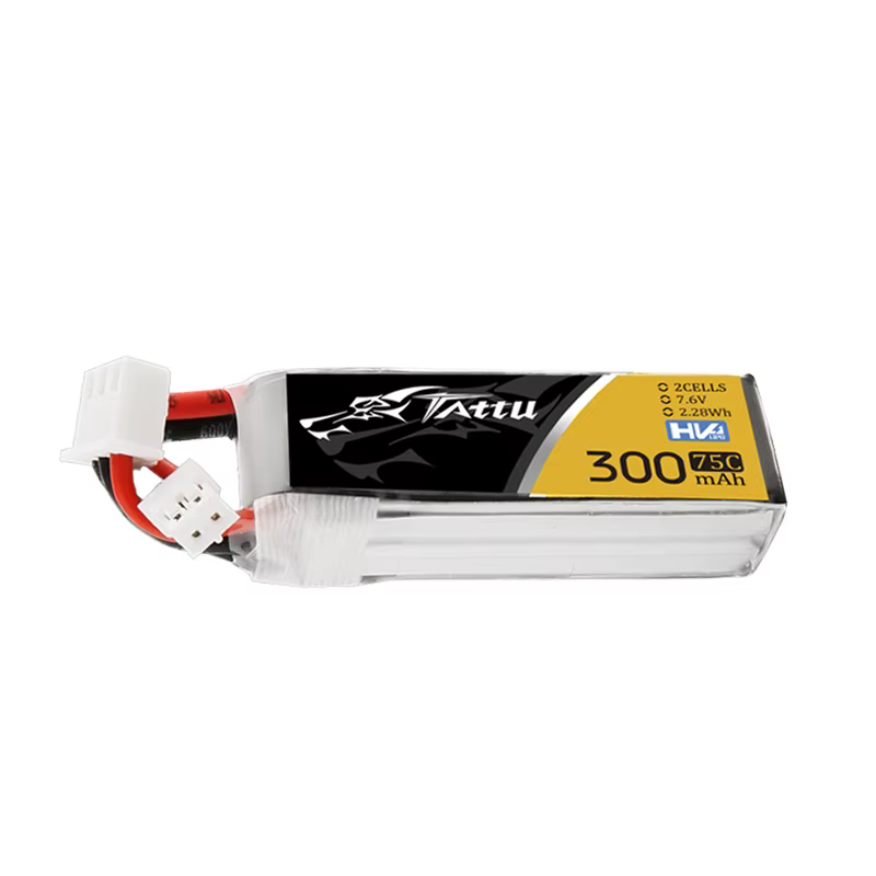 TATTU Batería LiPo 7,6V 300mAh 75C para drones FPV conector PH2.0 - imagen 2