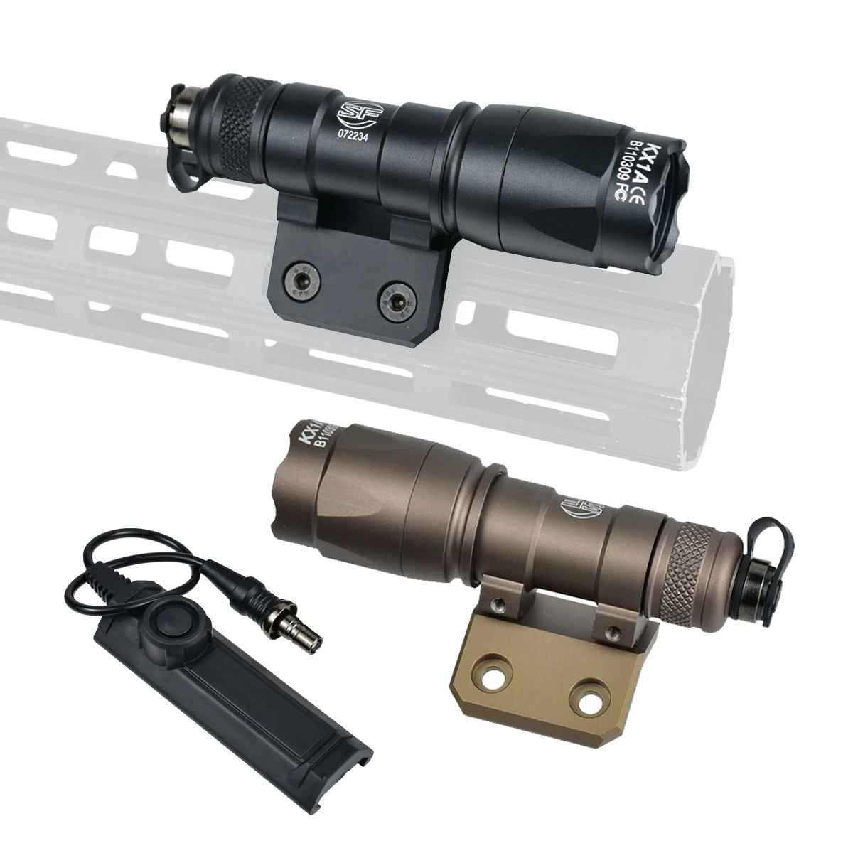 Linterna táctica M300C con riel offset y doble interruptor - imagen 2