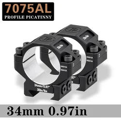 Anillo Picatinny 34mm rifle – Montaje aluminio 7075 CNC