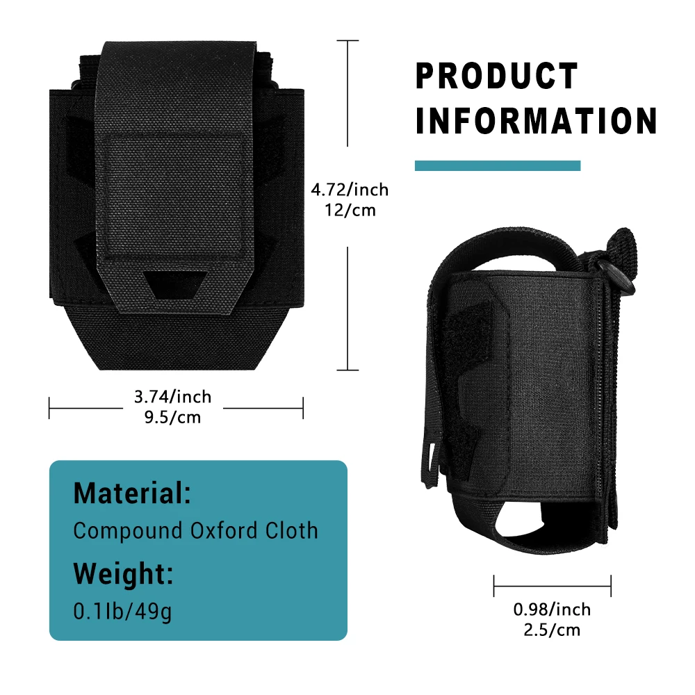 Funda esposas nylon con sistema MOLLE acceso rápido y cierre de gancho