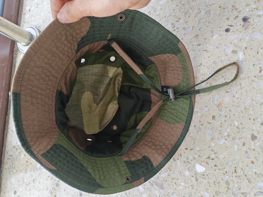 Gorro boonie camuflaje Noruega, protección solar para talla grande - imagen 4