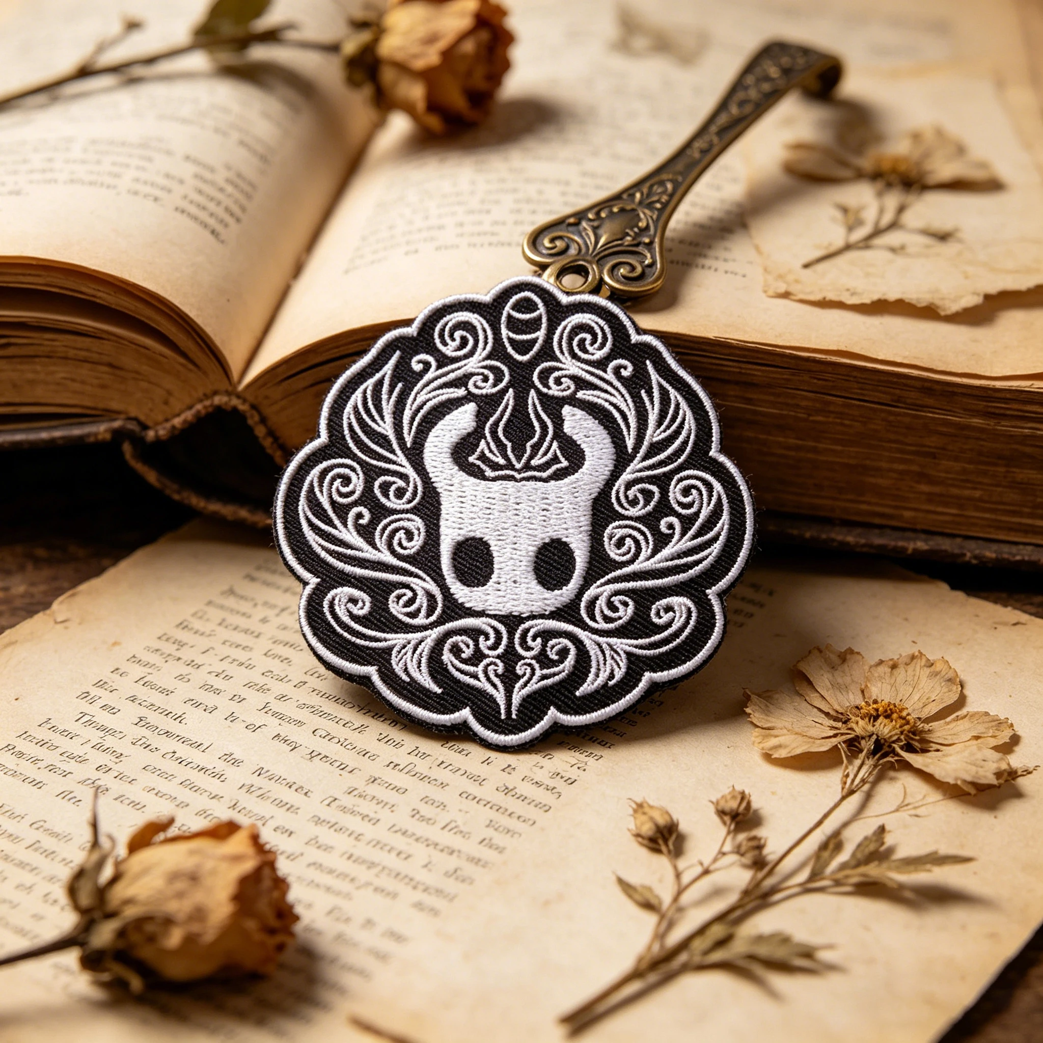 Parche bordado termoadhesivo Hollow Knight gótico para ropa y gorras - imagen 5