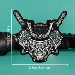 Parche samurái táctico bordado – Insignia militar con velcro