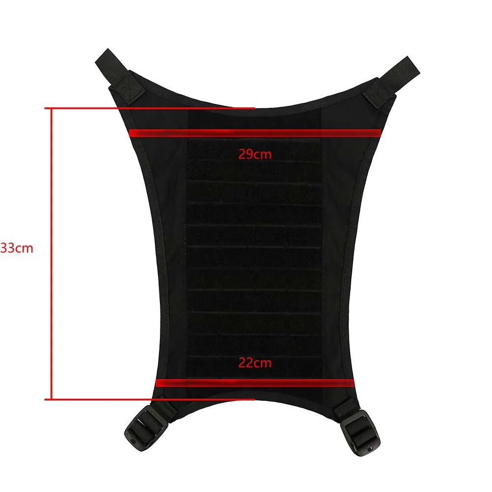 Panel modular MOLLE táctico delantero y trasero con bolsa canguro - imagen 4