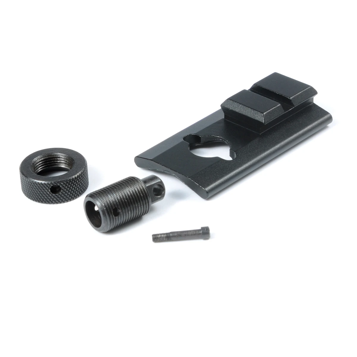 Adaptador de riel Picatinny con base de goma y diseño para accesorios
