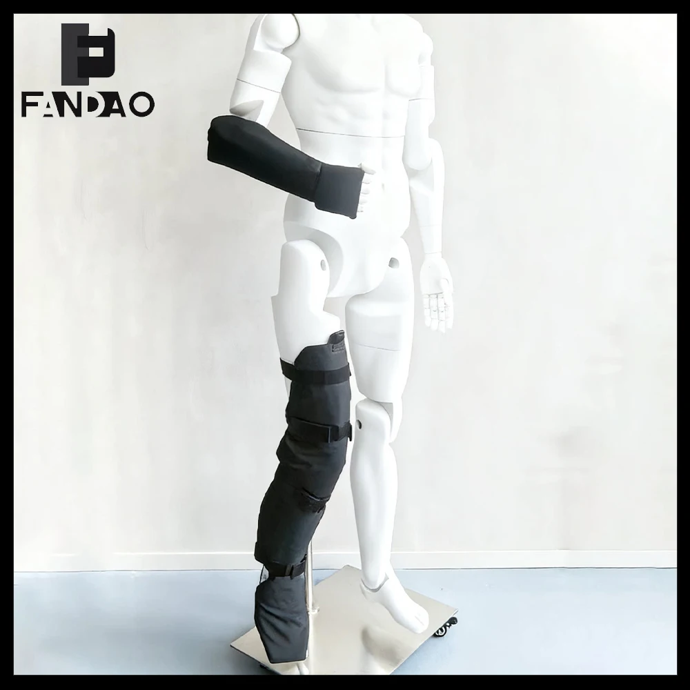 Protecciones tácticas ajustables de brazo y pierna para airsoft - imagen 2