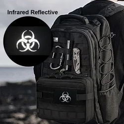 Insignia táctica reflectante IR 3D con velcro para chaleco