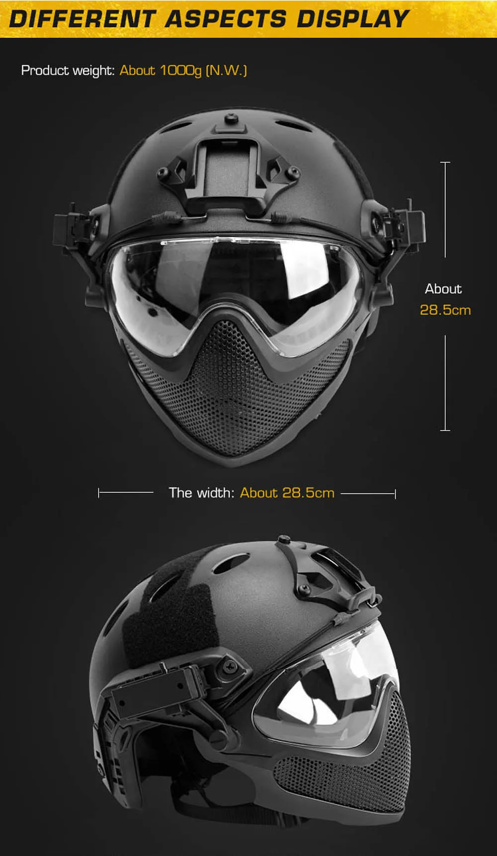Opciones de color del casco