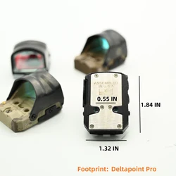 Rom2 Mira Reflex Punto Rojo Circle-Dot 3/32 MOA Placa Glock 19