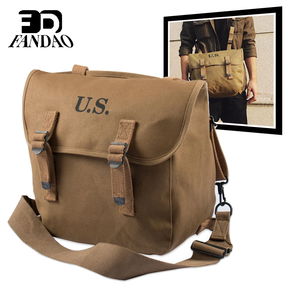 Musette M1936 de lona táctica estilo M36 Segunda Guerra Mundial - imagen 5