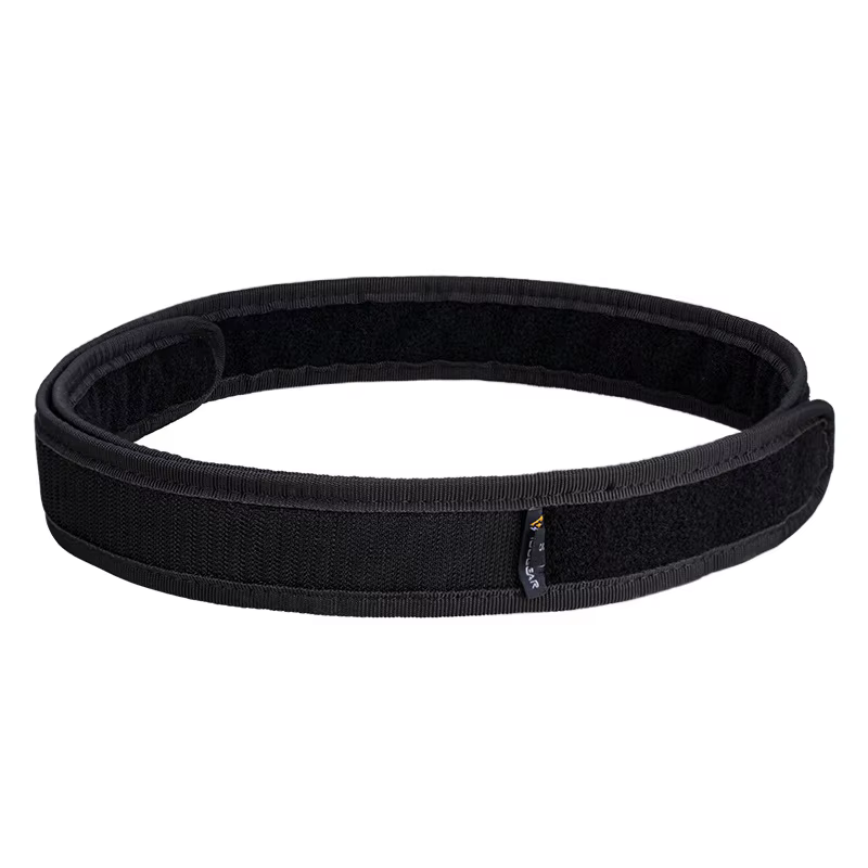 Cinturón táctico ajustable negro nailon interior para hombre deporte