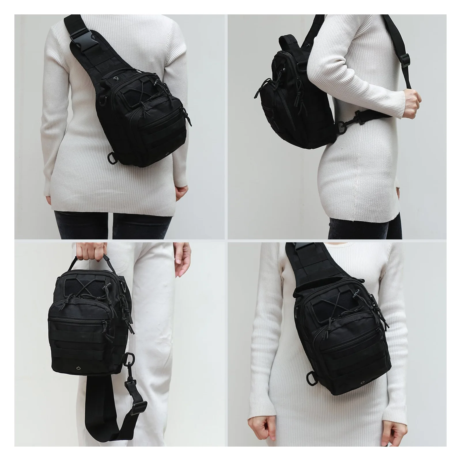 Bolso táctico de hombro náilon para exteriores y actividades - imagen 2