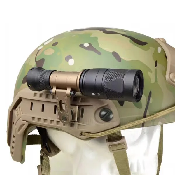 Soporte para casco táctico en riel
