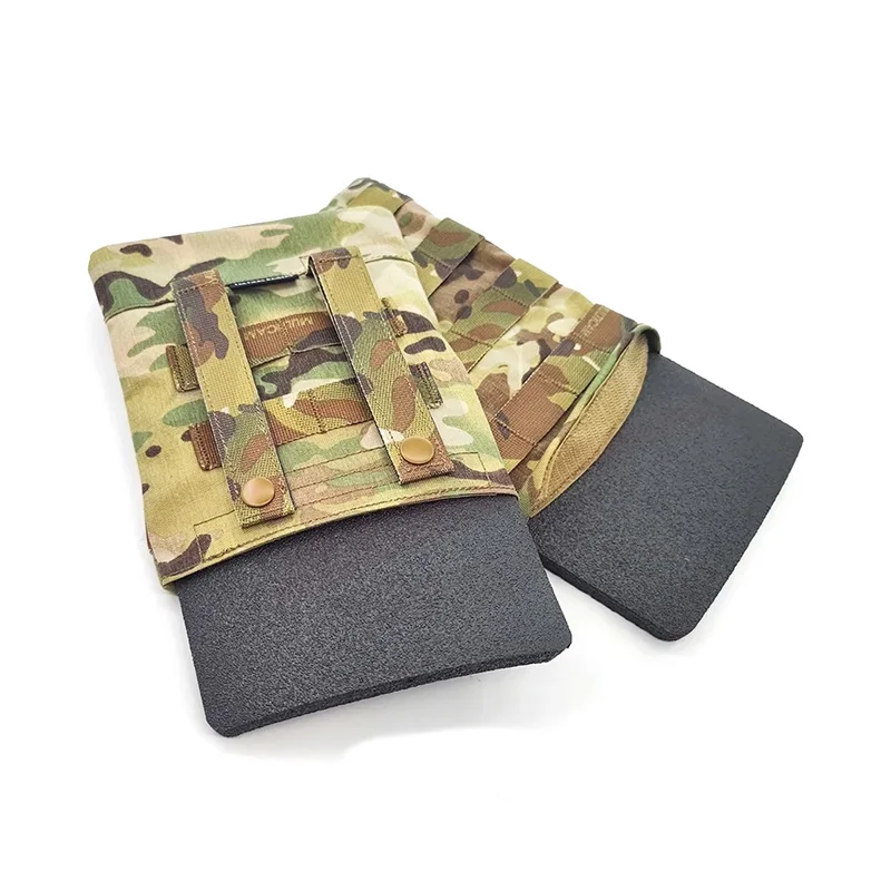 Portaplacas lateral táctico MOLLE camuflaje para chaleco