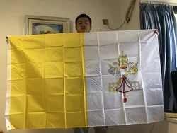 SKY FLAG Bandera Cristiana de Poliéster – Iglesia y Ciudad del Santo