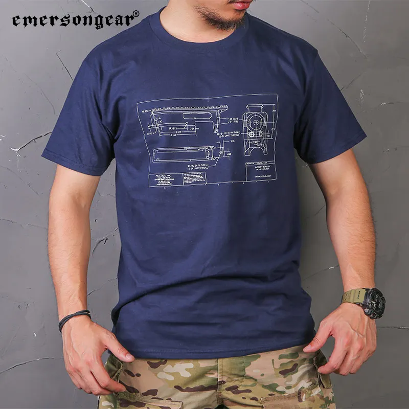 Camiseta táctica Emersongear vista lateral