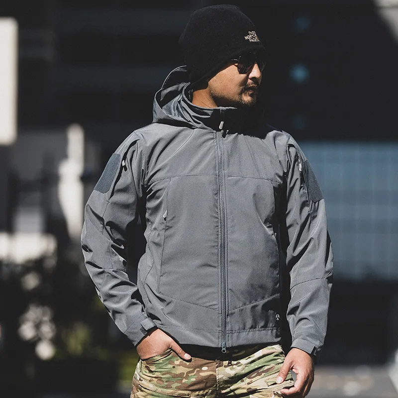 Chaqueta táctica softshell ligera a prueba de viento y lluvia - imagen 5