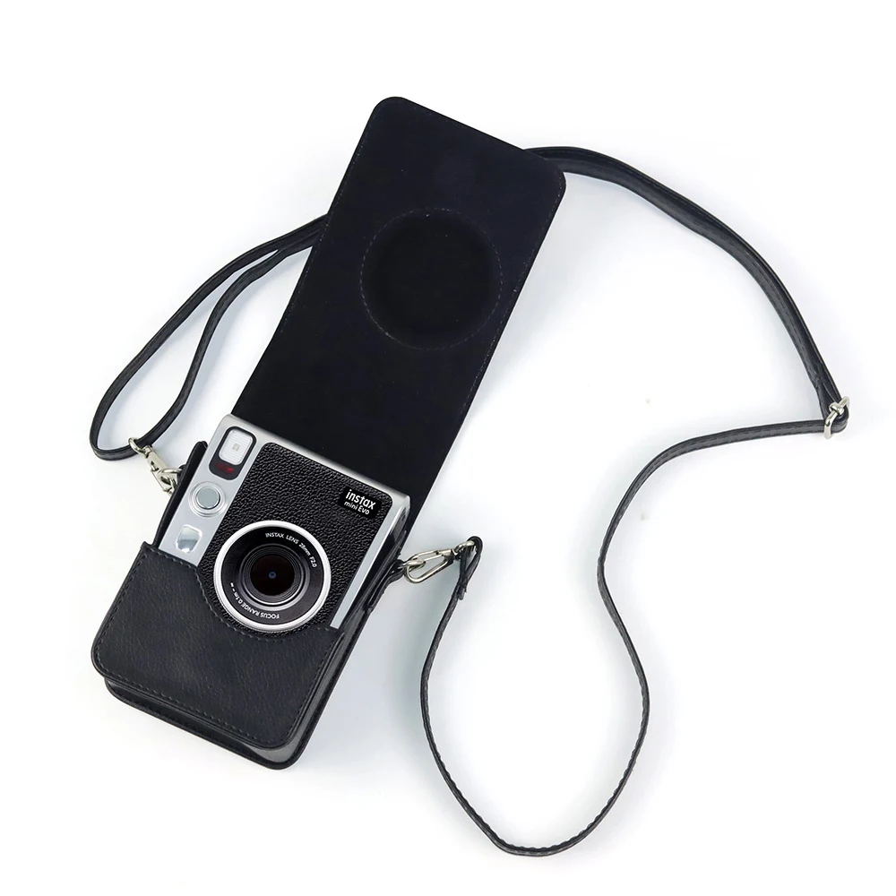 Funda de cuero PU Fujifilm Instax Mini EVO con correa de hombro - imagen 4