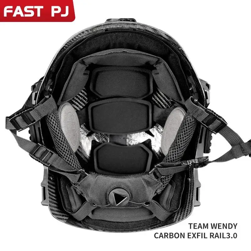Casco antiexplosiones Wendy 3.0 fibra de carbono con forro avanzado - imagen 2