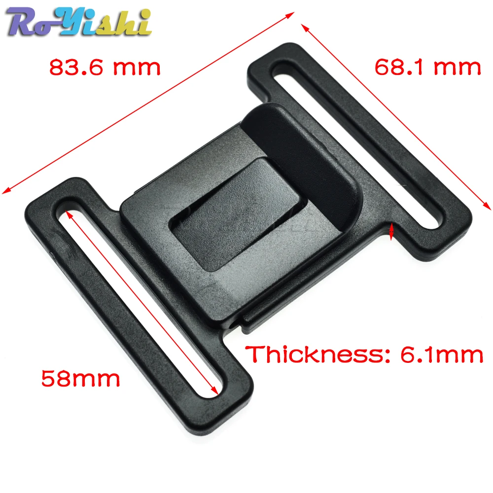 Hebilla liberación rápida táctica 58mm – Plástico resistente para cinturón - imagen 4