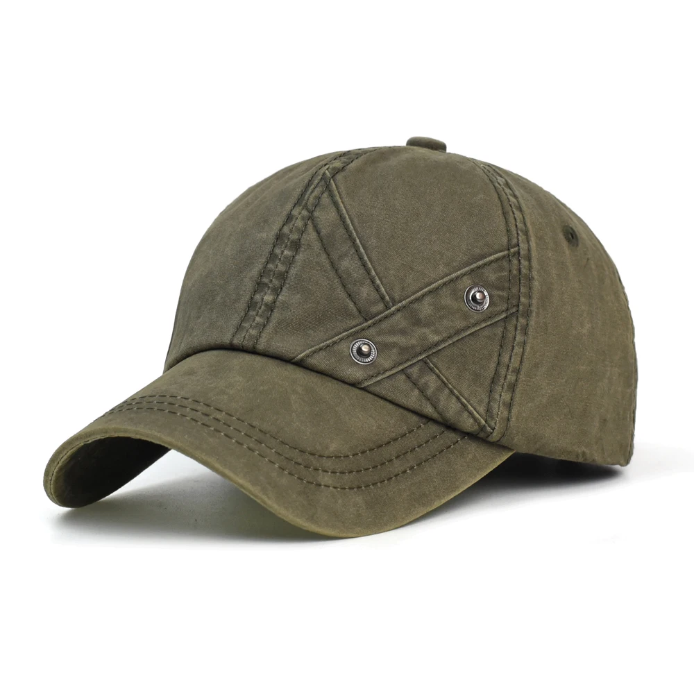 Gorra vintage perfil bajo de algodón lavado