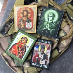 Parche táctico impreso con gancho y bucle Jesús para mochila