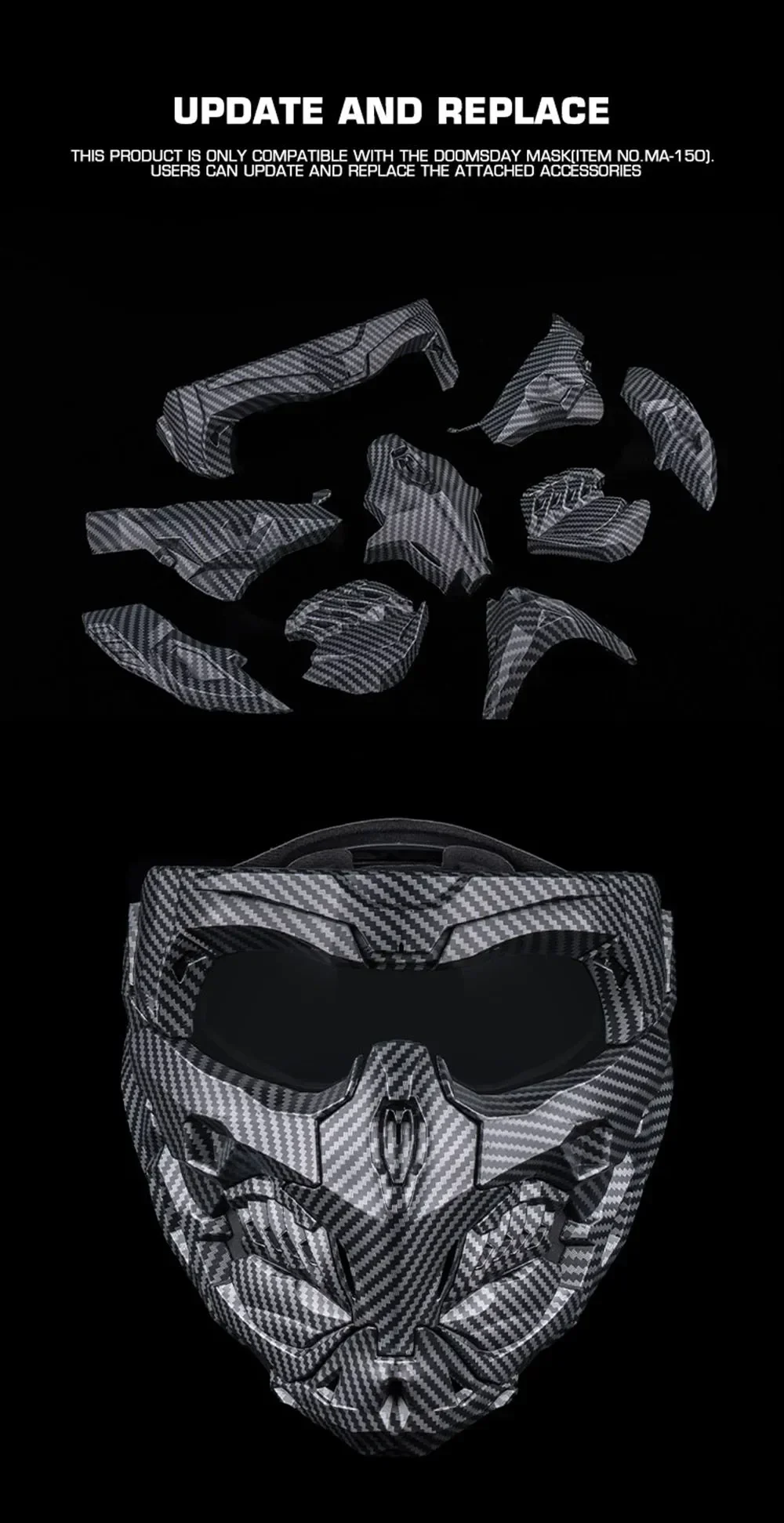Montaje y estética “armadura”