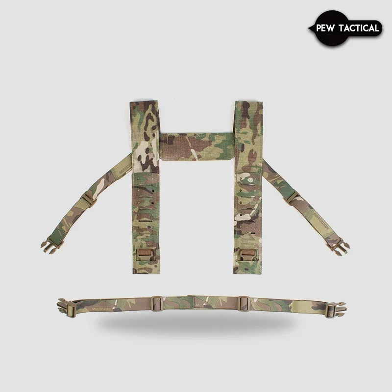 PEW Tactical arnés de pecho táctico tipo H airsoft, correa ancha - imagen 2