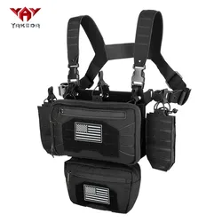 YAKEDA Sistema MOLLE multifunción ajustable extraíble con velcro