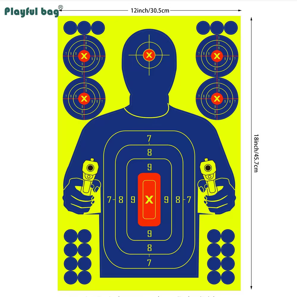 Blanco entrenamiento Airsoft adhesivo resistente agua reutilizable - imagen 4