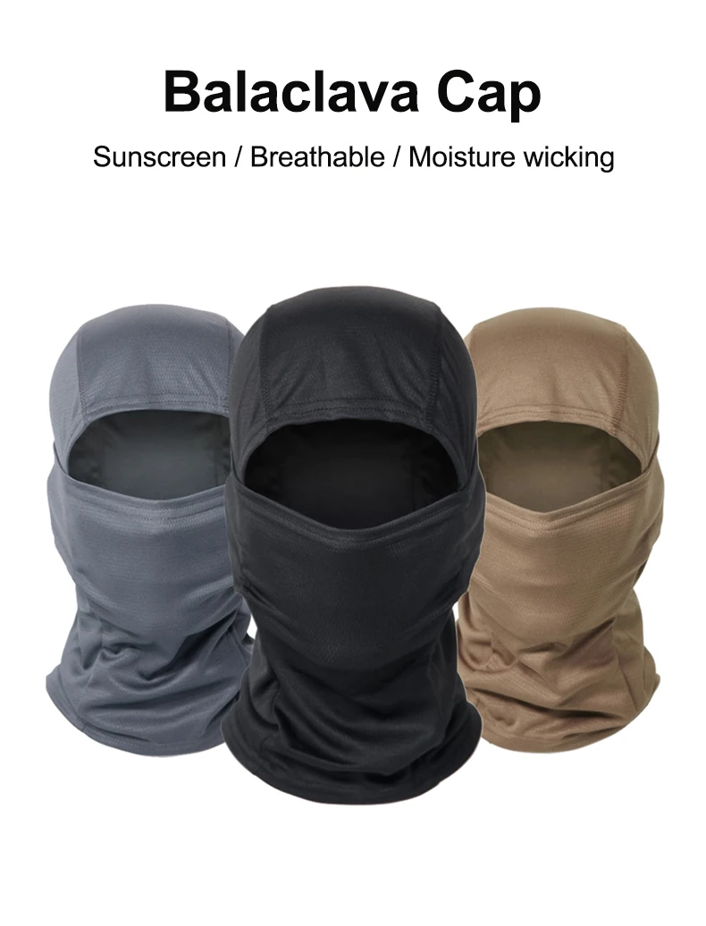 Camuflaje y cobertura facial para actividades outdoor