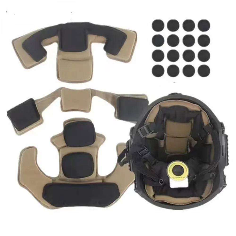 Acolchado casco táctico espuma viscoelástica autoadhesiva transpirable