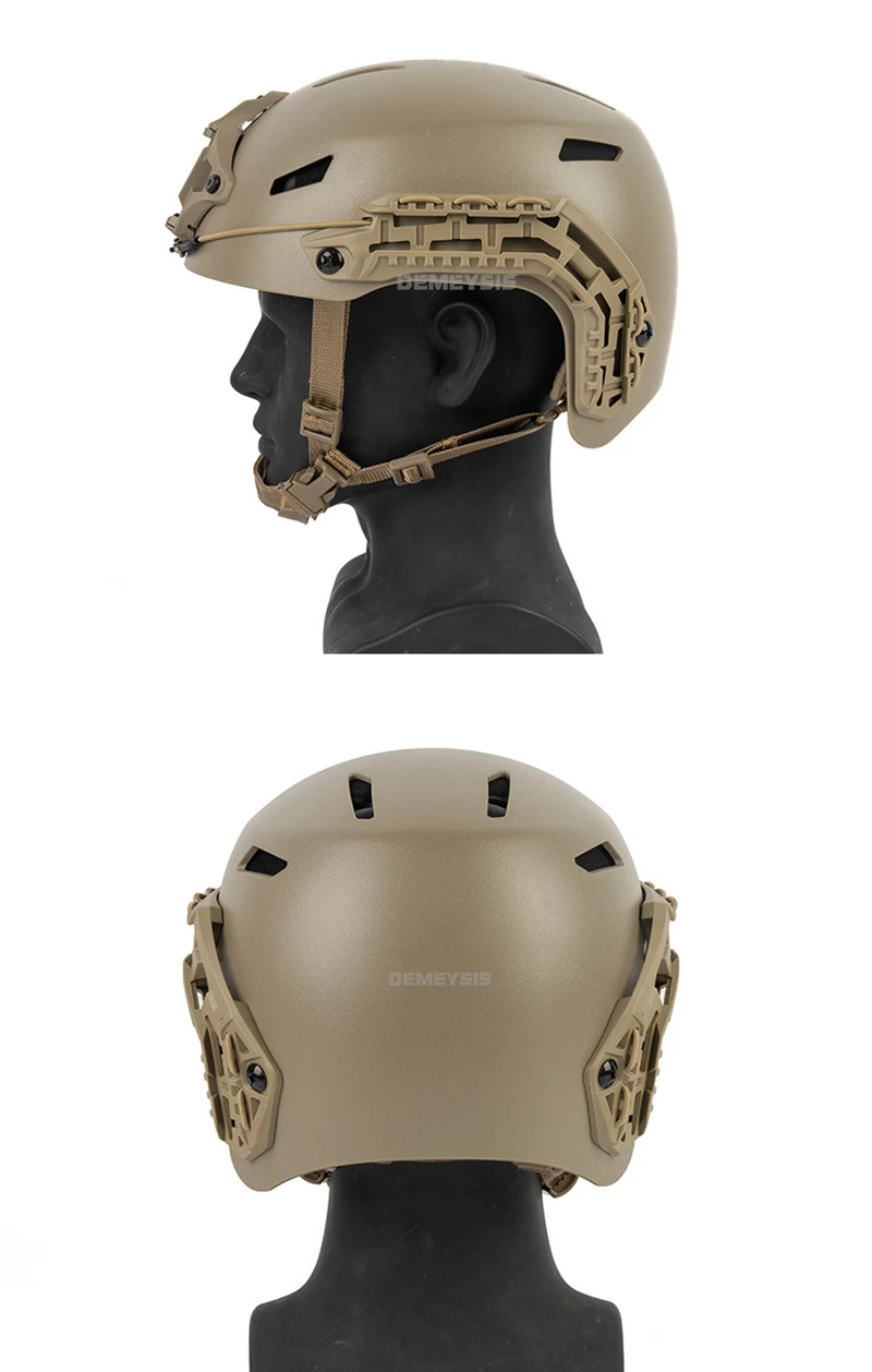 Casco táctico FAST visto desde不同角度