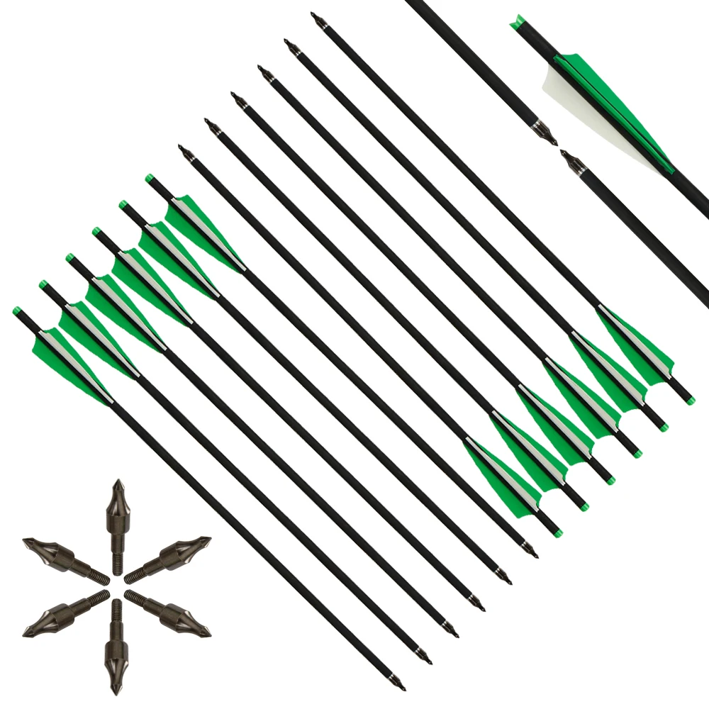 Flechas de carbono para ballesta con puntas reemplazables - imagen 5