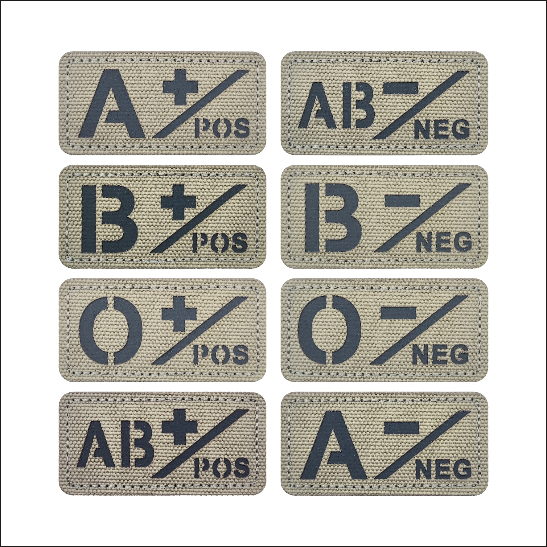 Parche táctico camuflaje invernal reflectante – bordado nylon para mochila - imagen 2