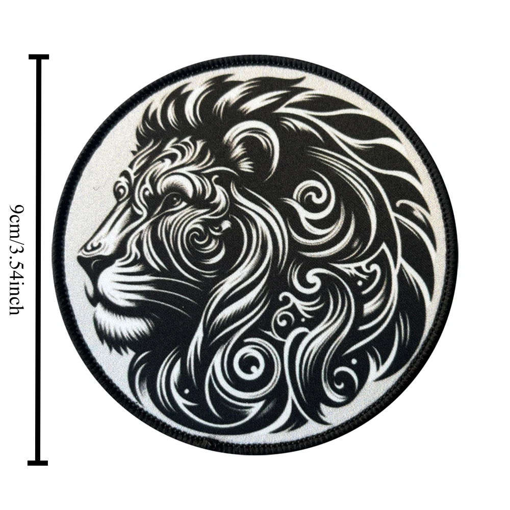 Detalle del diseño tribal en blanco y negro