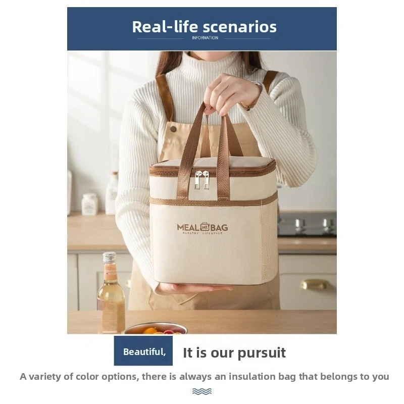 Bolsa térmica para comida reforzada, ideal para picnic - imagen 4