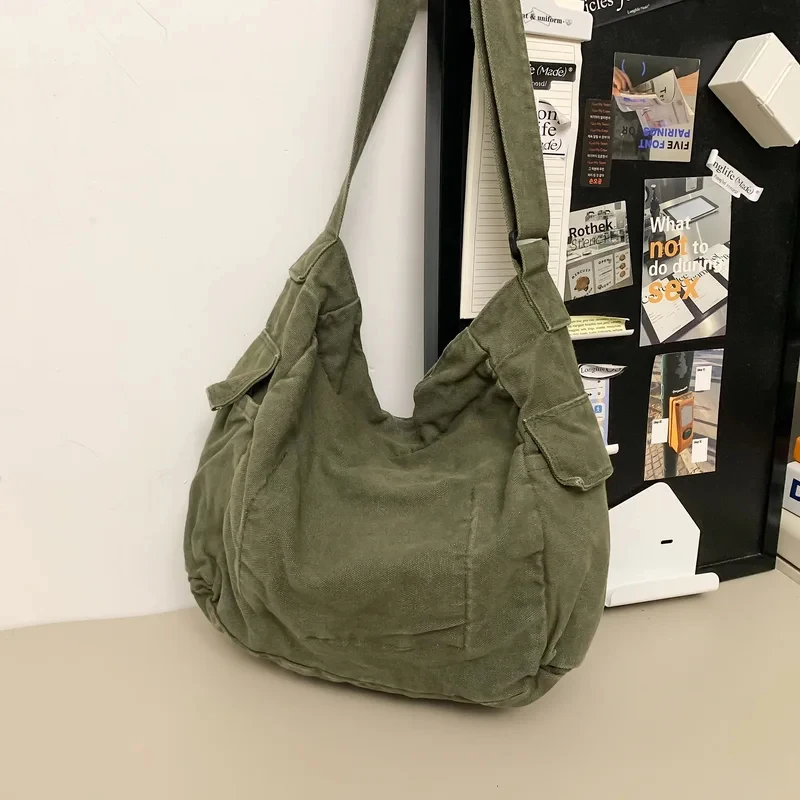 Bolso táctico de hombro lona lavada para herramientas de caza - imagen 3