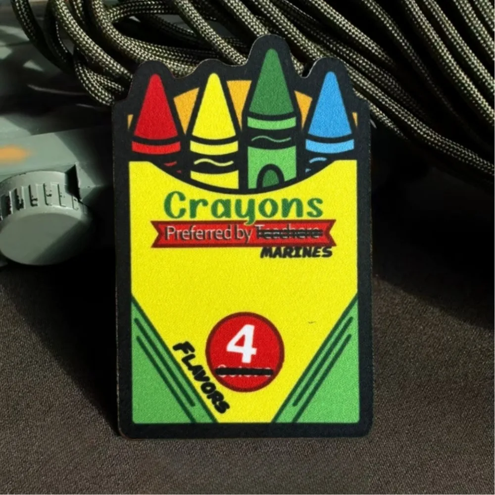 Parche táctico Crayon Eater con velcro – Insignia de moral