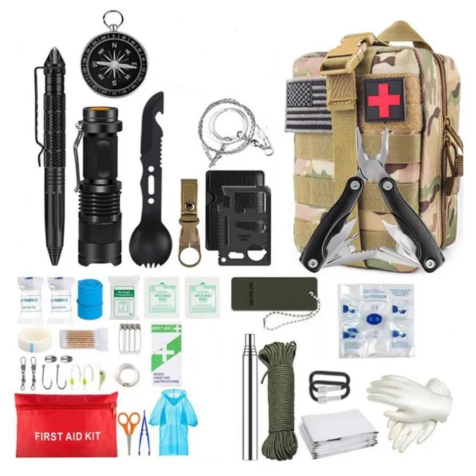 Botiquín primeros auxilios táctico IFAK Molle – Kit supervivencia exterior - imagen 5