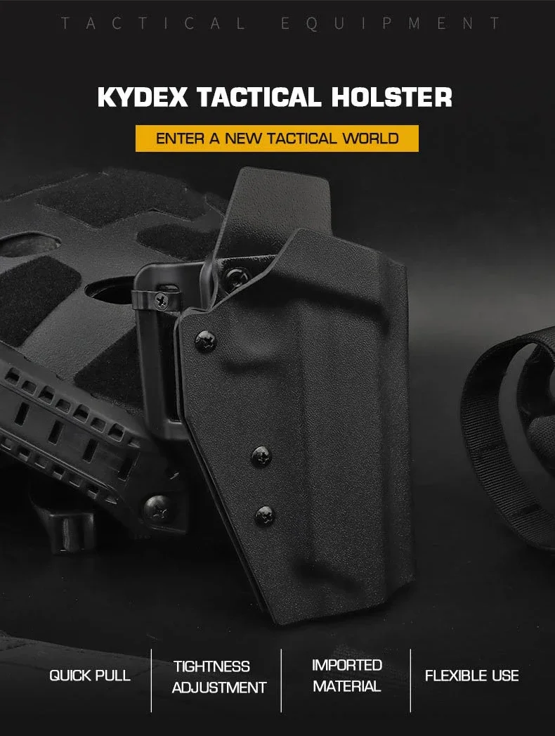 Funda táctica Kydex para TTI 2011 Combat Master vista frontal