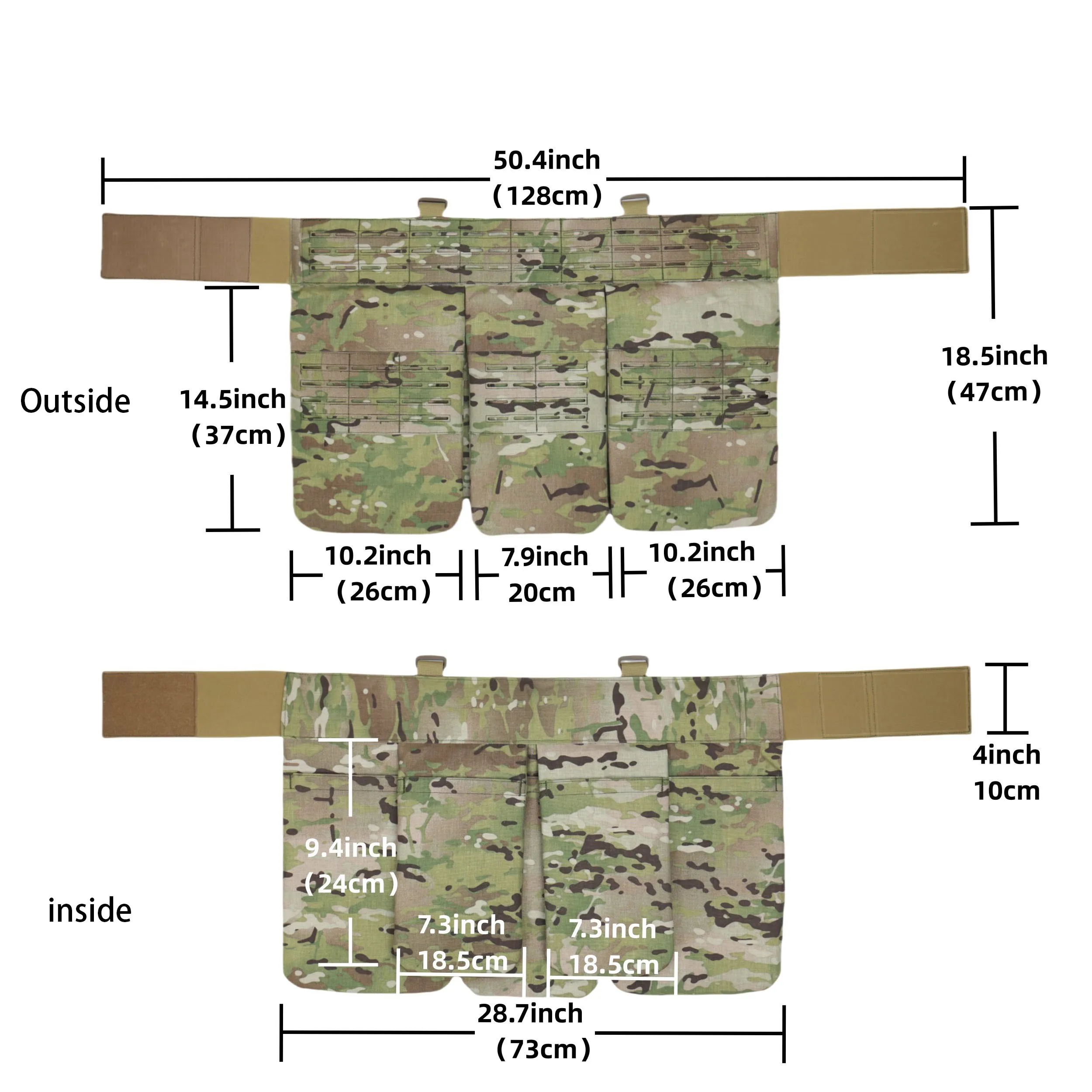 Sistema MOLLE láser y ajuste de hombro