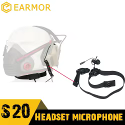 EARMOR S20 Micrófono de conducción ósea para auriculares tácticos M32