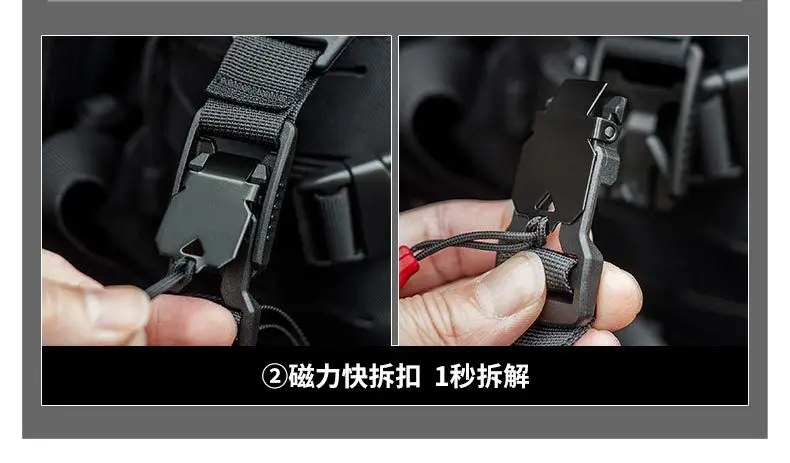 Detalles del sistema de fijación de las correas