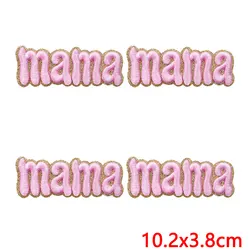 Parche bordado termoadhesivo letras fe familia para gorras y jeans