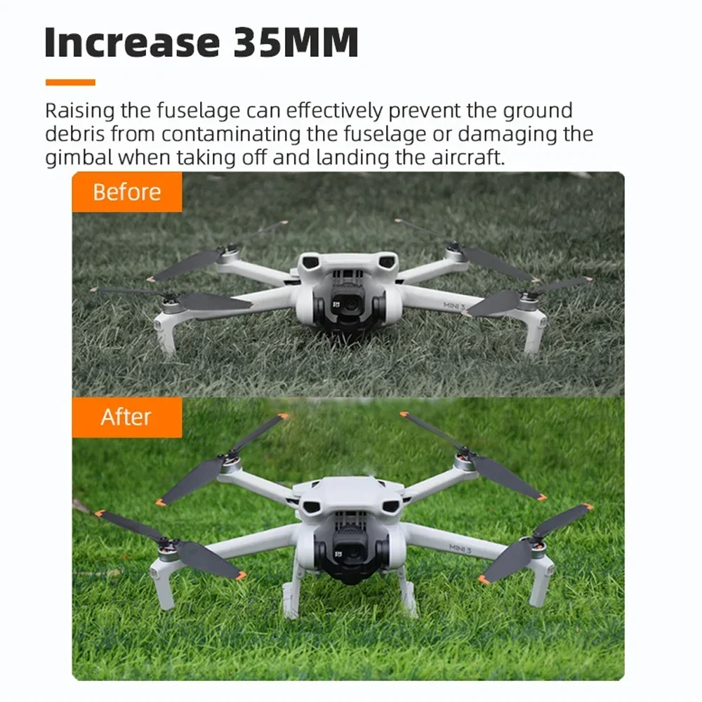 DJI Mini 3/Mini 3 Pro – Tren de aterrizaje plegable de liberación rápida